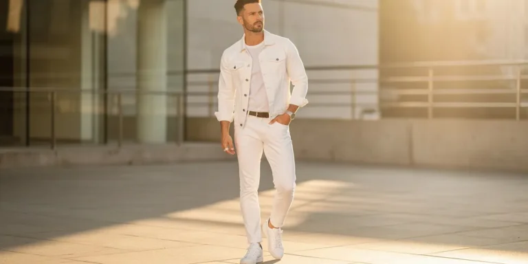 tenue avec jean blanc