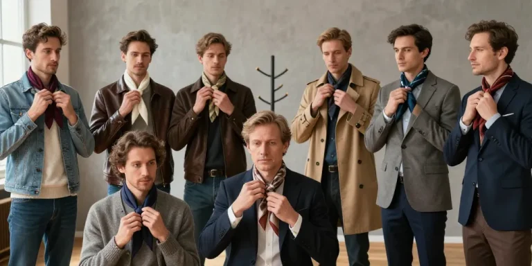 comment porter foulard homme