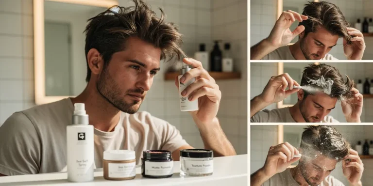 effet décoiffé homme