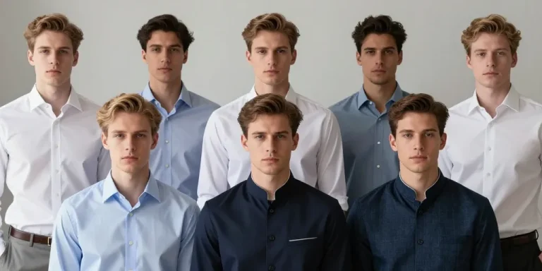 different type de col chemise