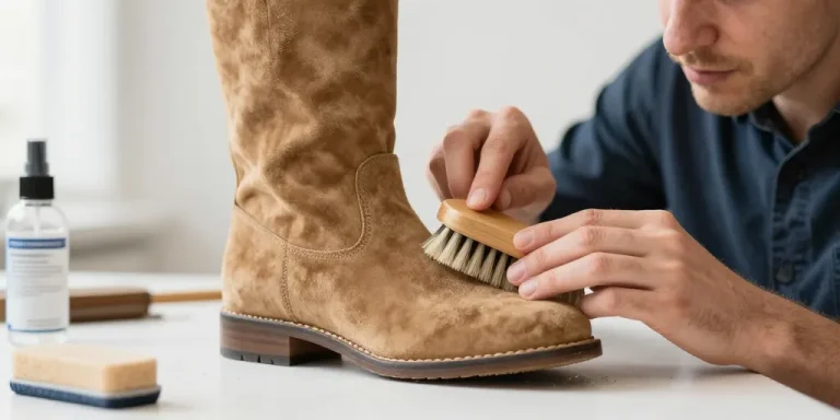 nettoyer des bottes en daim